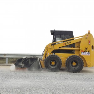 Sweeper for asphalt construction